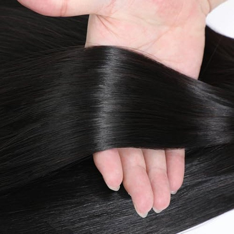Grand Nature Virgin Human Hair Bundles, Brazilian Raw Virgin Hair Bundles Straight Double Drawn Hair Wefts