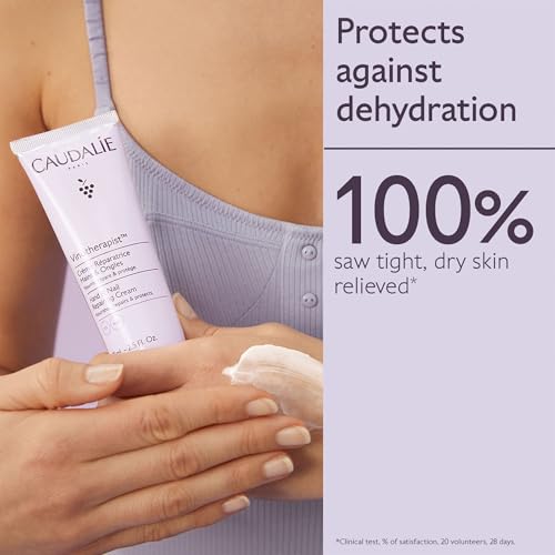Caudalie Vinotherapist Hand and Nail Cream with Shea Butter and Grapeseed Oil, Vegan and Dermatologically Tested
