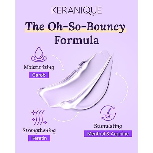 Keranique Volumizing Shampoo with Keratin and Biotin for Thinning Hair, Anti-Breakage, Follicle Strengthening, 12 Oz
