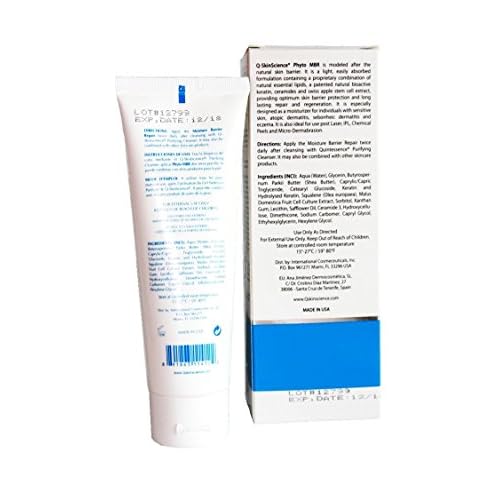 Phyto-Active Moisture Barrier Repair MBR Lotion with Plant Stem Cells, Ceramides, Essential Fatty Acids, Natural Bioactive Keratin, Antiaging, Antioxidant, Rejuvenation and Hydration 4oz