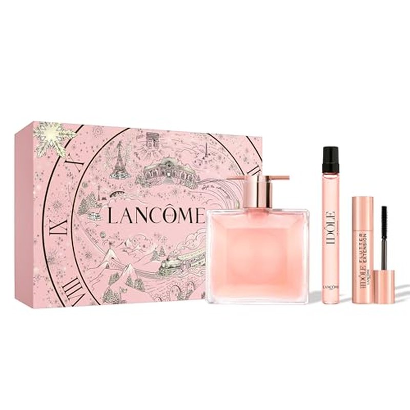 Lanc?me Id?le Traveler Gift Set - Id?le Eau De Parfum Spray 0.85 fl. Oz, Travel size Id?le Eau De Parfum Spray 0.34 fl. Oz, Flutter Extension Mascara 0.06 fl. oz. - Limited Edition