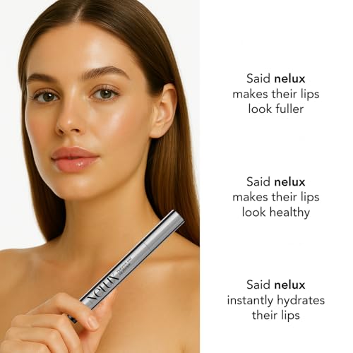 Lip Plumper, Nelux Hyaluronic Acid Lip Plumper, Instant Hydration While Visibly Boosting Fullness and Smoothness, Natural Lip Plumpers Without Sticky Glosses and Painful Tingles (1PCS)
