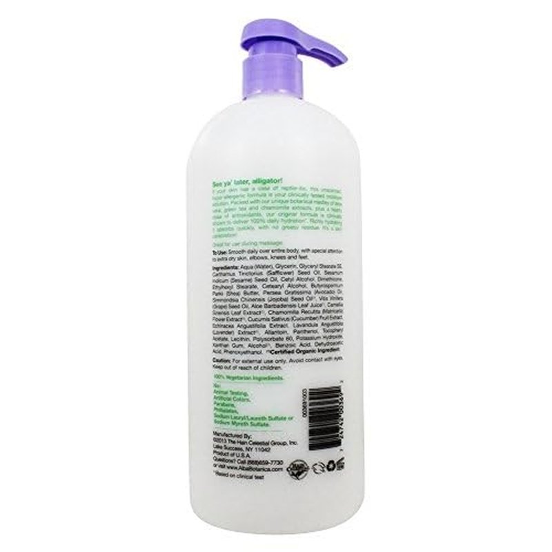 Alba Botanica Body Lotion Orig, Unscented, 32 Fluid Ounce