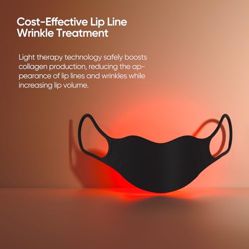 Red Light Therapy Lip Plumper Device, Lip Plumping Enhancer, LED Light Therapy Device for Lips, Lip Plumper Tool, Anti-Aging Lip Plumper for Fine Lines, Enhance Lip Tone
