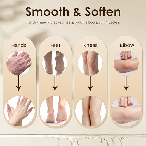 Paraffin Wax Refills-10 Pack Unscent Paraffin Wax for Hand and Feet, Parrafin Wax Blocks for Wax Machine, Parafin Wax Bath, Relieves Muscle Fatigue, Deeply Hydrates, Moisturizes and Nourishes