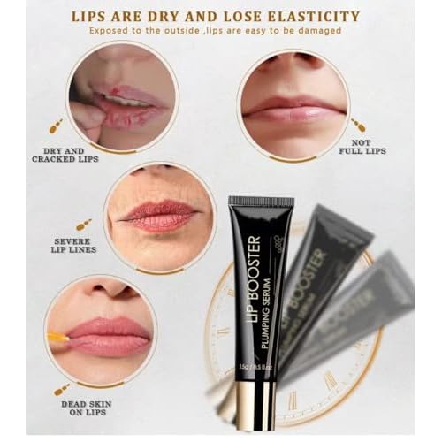 Collagen Lip Booster Plumping Serum Repair Lip Line Anti-Wrinkle Plump Enhancer Essence Hyaluronic Moisturizing Lip Treatment