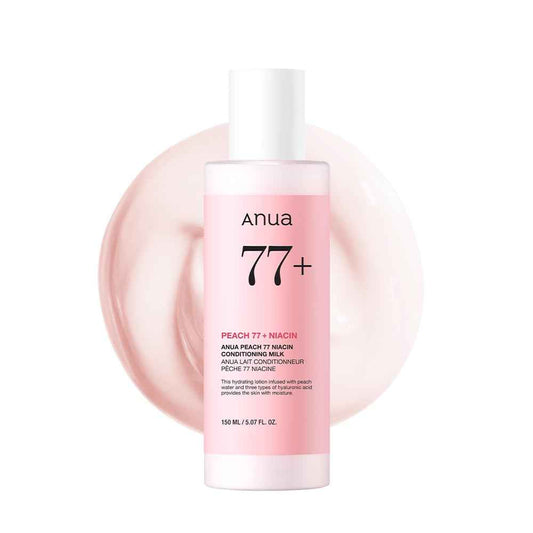 ANUA Peach Niacin Conditioning Lotion, Face Moisturizer with Vitamin B12, Ceramide, Panthenol, Hyaluronic Acid, Lightweight, Korean Skin Care for Glass Skin (150ml, 5.07 fl.oz.)