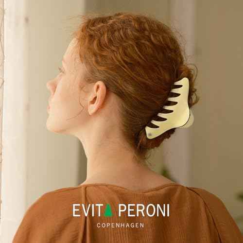 EVITA PERONI Hair Clips, Strong Hold Hair Claw Clip Jaw Clip for Thick Thin Durable Hair Clip for Women Girls Gifts, Bright Yellow