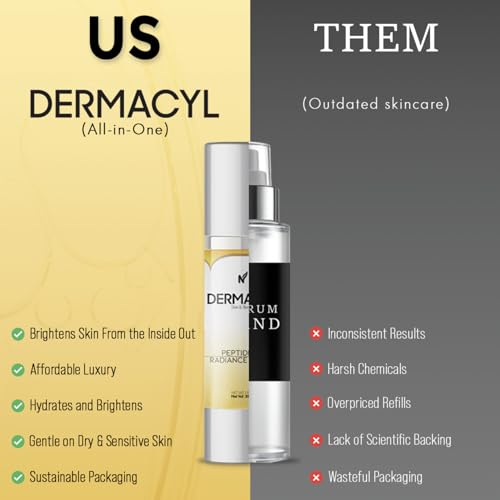 Vitamin C Serum for Face, Peptide Serum with Hyaluronic Acid for Anti-Aging, Face Hydrating, Deep Wrinkle Repair & Firming for Fine Lines, 30ml