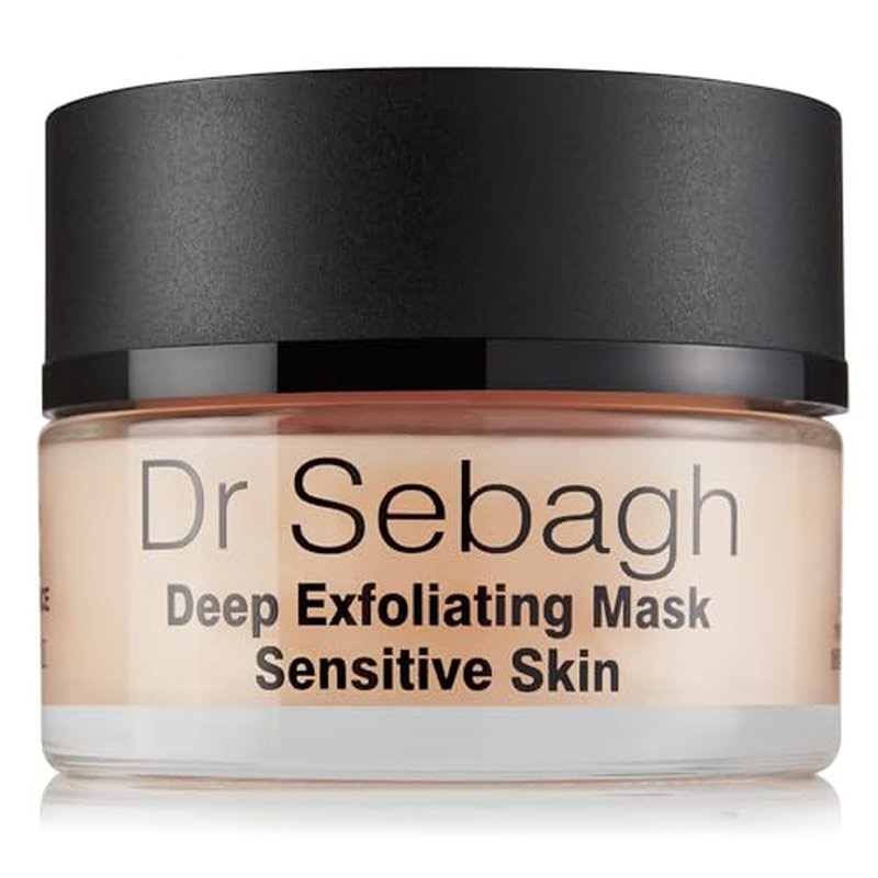 Dr Sebagh Deep Exfoliating Mask (1.7 fl oz) - Gentle Exfoliating for Sensitive Skin - Lactic Acid Detox Face & Pore Cleansing - Anti-Aging Skin Mask for Radiance & Renewal