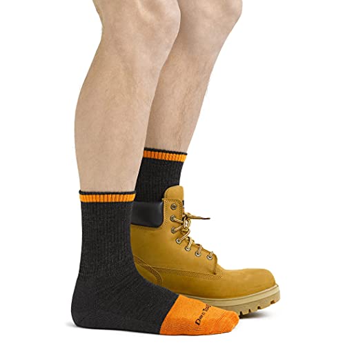 Darn Tough Vermont - Style 2007 - Men's Steely Work Sock - Grey/Graphite, X-Large