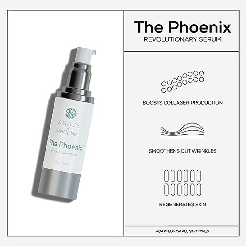 The Phoenix | Women's Day & Night Serum for Sensitive, Dry & Oily Skin, Made with Bakuchiol, Hyaluronic Acid & Natural Ingredients, Anti Aging & Restoring