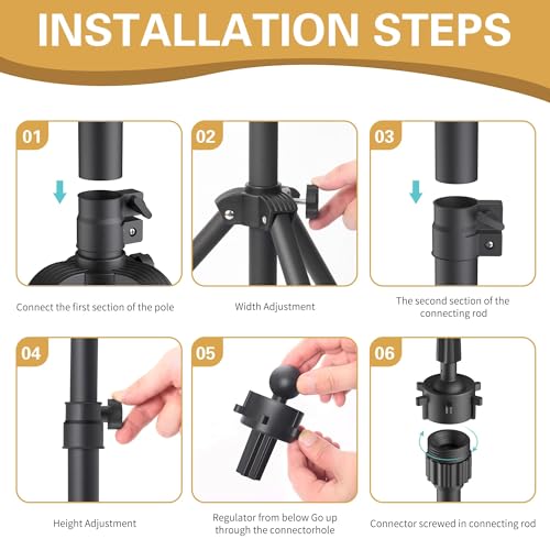 Relx Wig Head Stand - Adjustable Mannequin Head Stand - Wig Stand for Styling - Wig Stand Tripod for Cosmetology Hairdressing Training (Head Not Included)
