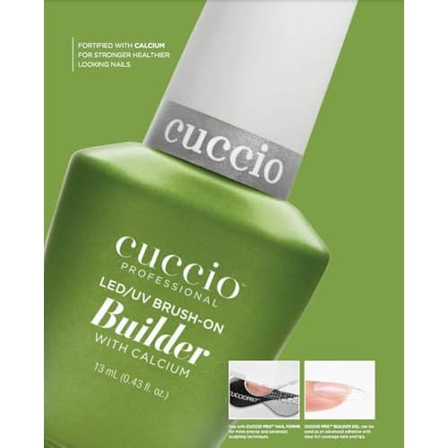 Cuccio LED/UV Universal Base Soak-Off & Brush-On Builder 0.43oz Duo Set