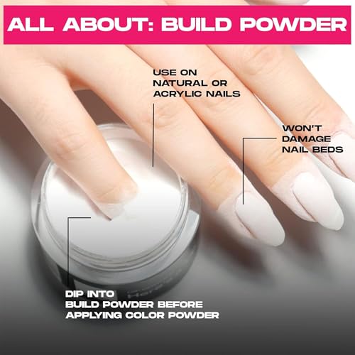 Nailboo Dip Powder for Nails ? Clear Nail Dipping Powder, Custom Made with Highly Pigmented Ultra-Fine Formula, No UV Light Needed, DIY Nails at Home for Beginners or Pros, 0.5 oz