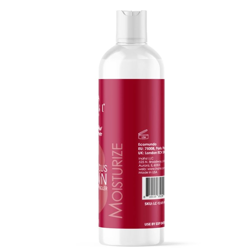 Inahsi Aloe Hibiscus Leave-In Conditioner | Hair Conditioner for Men, Women, or Kids with Curly Hair | Hair Products for Naturally Curly Hair 12 oz | Made in the USA