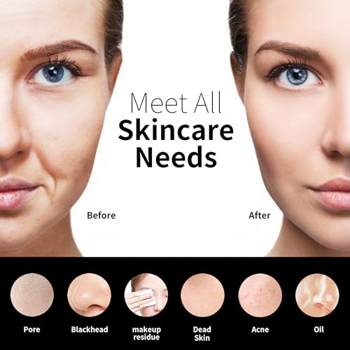 Silicone Face Scrubber, N?graCoola CLIE 2.0 Facial Cleansing Brush, Rechargeable, Waterproof Face Scrub Brush for Cleansing, Exfoliating, Massaging, Electric Facial Exfoliator for Women & Men - Black