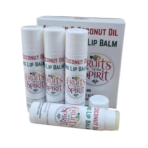Sweet Almond & Coconut Oil Moisturizing Lip Balm, Natural with Shea Butter, Aloe, Vitamin E, 4-Pack, 0.15 oz