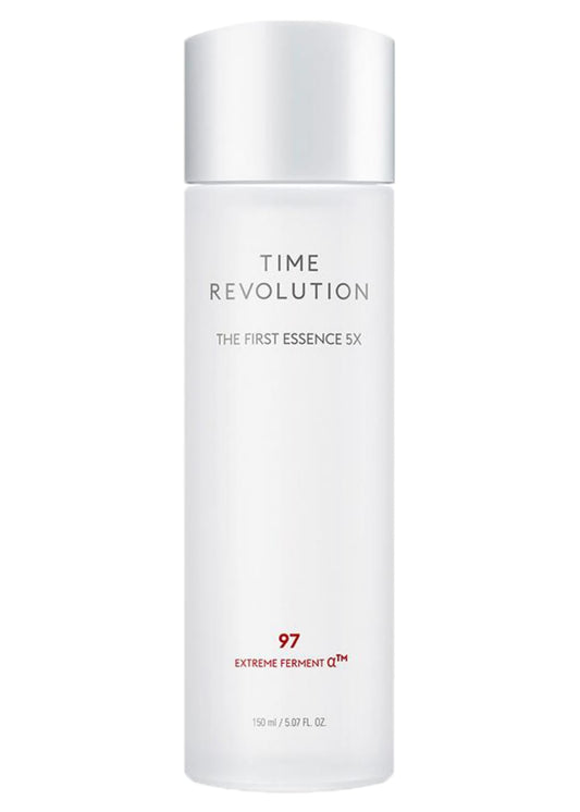 MISSHA Time Revolution The First Essence 5X (5th Gen) 5.07 Fl oz/ 150ml, Korean Face Essence, Facial Toner, Glass Skin, Hydrating Firming pH Balancing Toner for All Skin Types