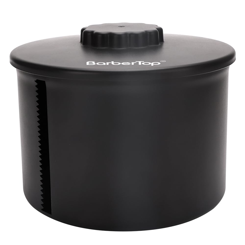 BARBERTOP Black Paper Roll Holder, Neck Strip Dispenser, Neck Papers Case, Hairdressing Tool for Barber