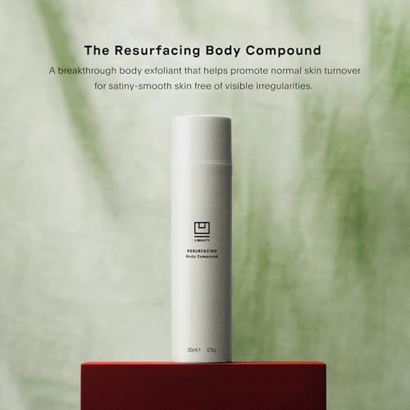 U Beauty Resurfacing Body Compound - Firming AHA & Retinol Serum, Phytic, Lactic & Glycolic Acids Tackle Keratosis Pilaris & Uneven Texture - Shea Butter & Papain for Hydrated Soothed Skin - 6.7 Fl Oz