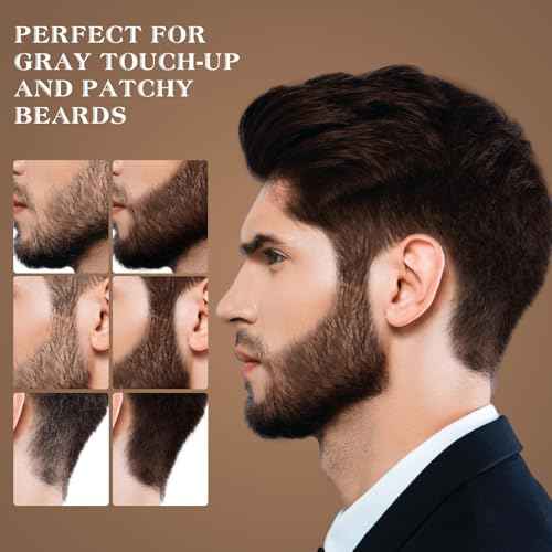 Hairline Shadow Powder, Dark Brown, Root Touch Up Powder for Instantly Gray Hair Cover Up, Women Color Root Coverage for Thinning Grey, Mens Roots Concealer for Hair Loss Beard Line, #3