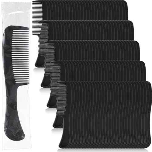 Layhit 150 Pack Bulk Hair Combs Individually Wrapped Plastic Hair Comb Set Christmas Boxes Gifts Travel Pocket Sturdy for Women, Kids, Men, Homeless, Shelter, Nursing, Hotel, Home, Charity Church