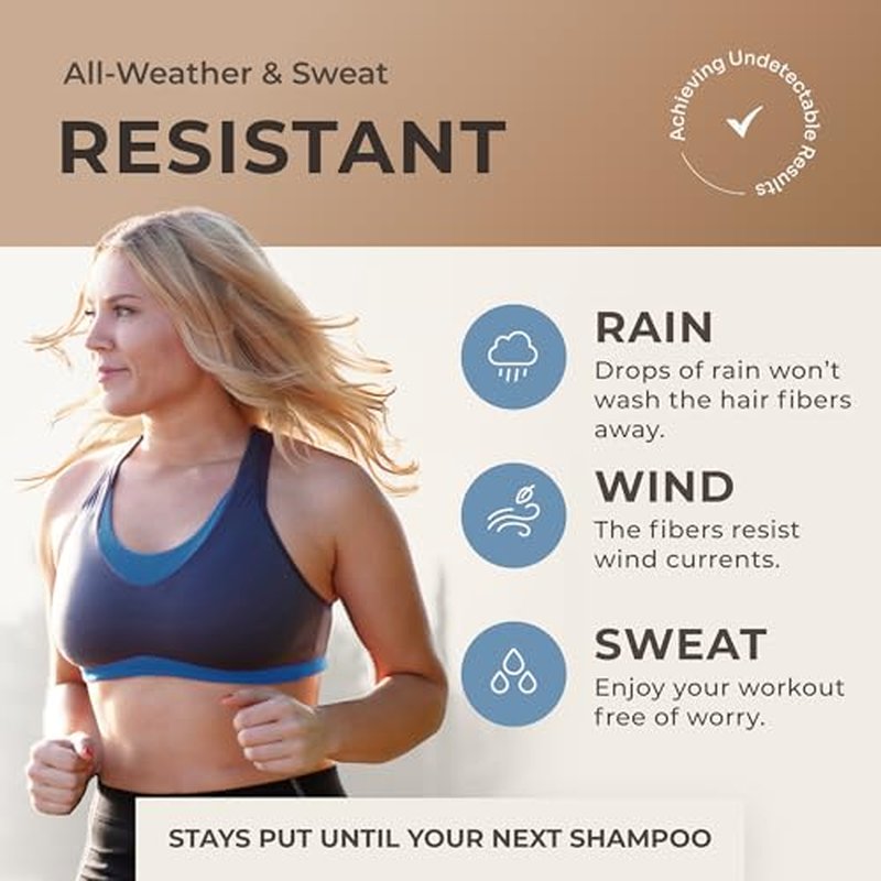 Keratin Hair Fibers for Men & Women - Fill In Fine or Thinning Hair, Instantly Thicker, Fuller Looking Hair (Dark Brown 15g)