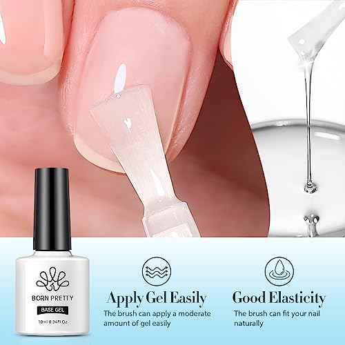 Born Pretty Nail Dehydrator and Primer, Nail Prep Dehydrator Acid Free Nail primer, Cuticle Oil for Nails, Base and Top Gel Coat Nail Supplies Functional Nail Set 5PCS