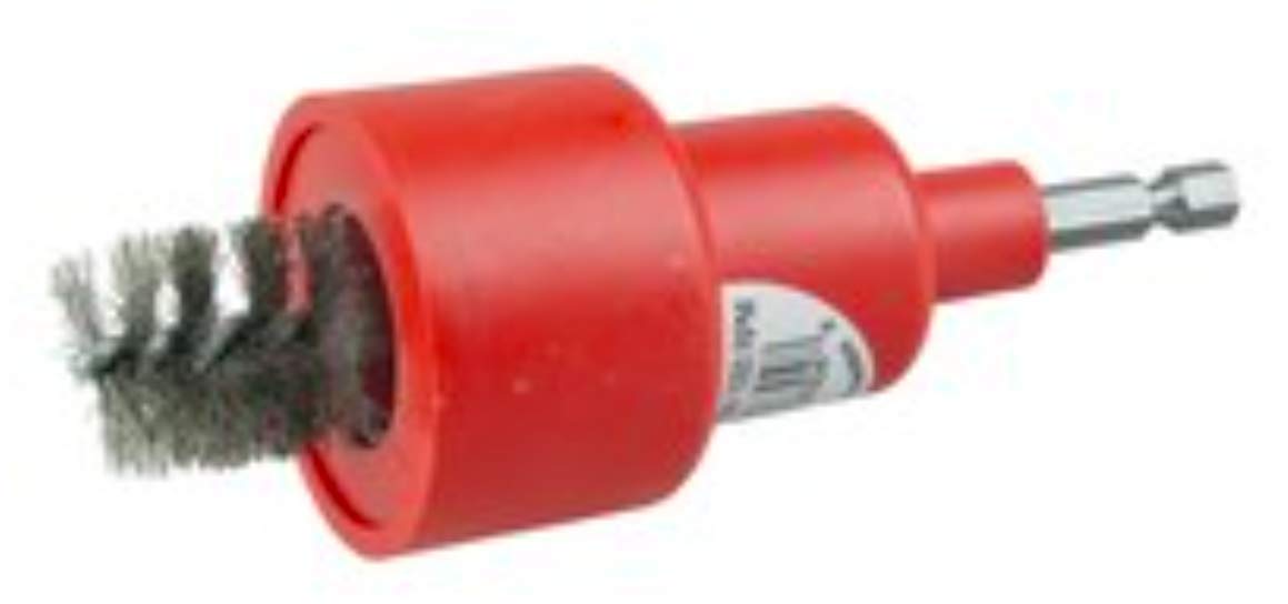 Weiler 36304 3/4" Inside Diameter, 7/8" Outside Diameter, 302 Stainless Steel Bristles, Turbo Tube Brush, Made in the USA (Pack of 3)