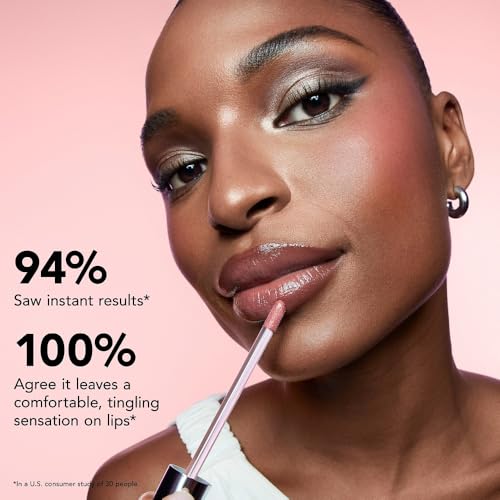 Buxom Plump Shot Peptides Lip Serum, Plumping Lip Gloss, Plumper with Advanced Peptides, Hyaluronic Acid, Avocado & Jojoba Oil, Cruelty-Free