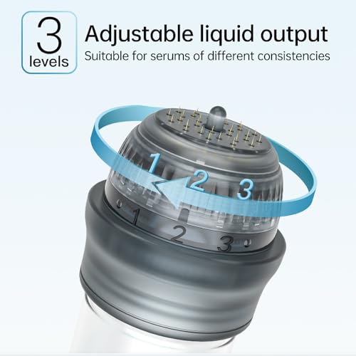 Micro Infusion Needles System for Face Skin Care, 0.25mm Microneedling Derma Stamp Serum Applicator for Women & Men