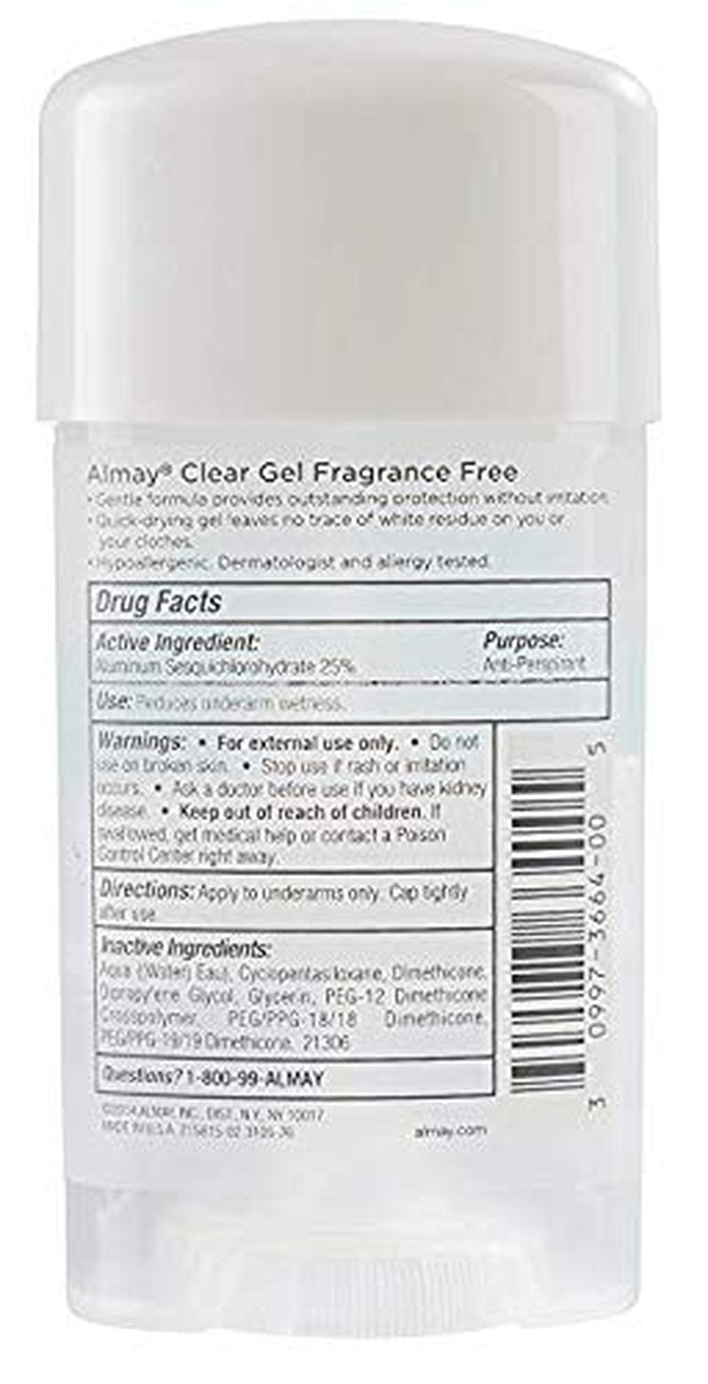 Almay Sensitive Skin Clear Gel - Fragrance-Free Moisturizer | 2.25 oz (Pack of 6)