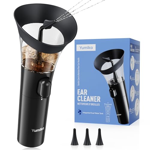 Yumika Ear Wax Removal Kit ? Manual Ear Cleaner with Powerful Water Flow for Deep Clean & Soft Silicone Tip