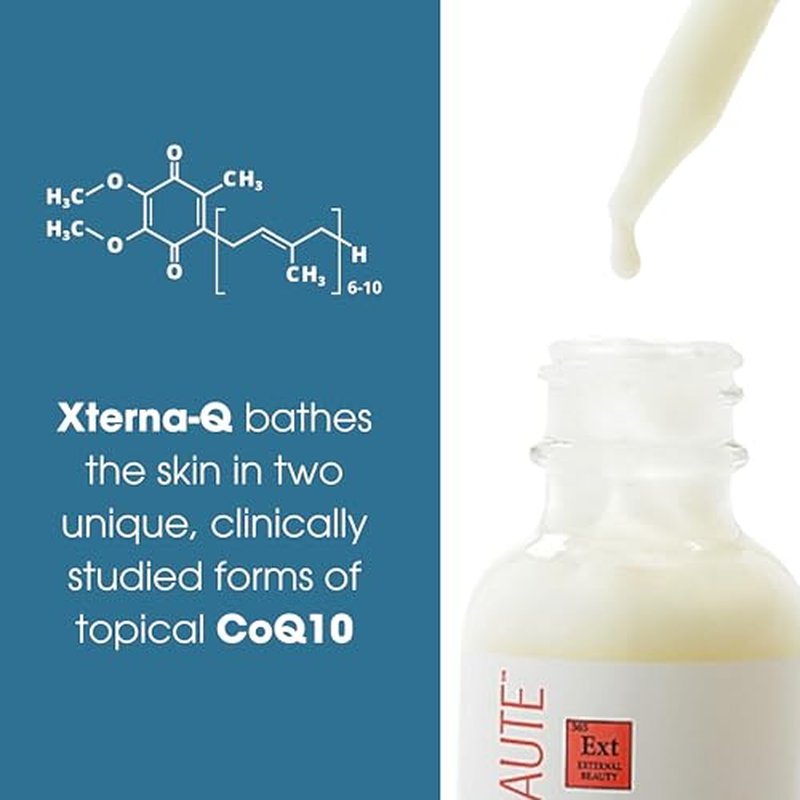 Consult Beaute XTERNA-Q Anti-Aging Universal Day and Night CoQ10 Cream Face Moisturizer and Serum for Dry Skin DUO - Peptide Q10, Niacinamide - Restore Skin Barrier - Visibly Reduce Lines & Wrinkles