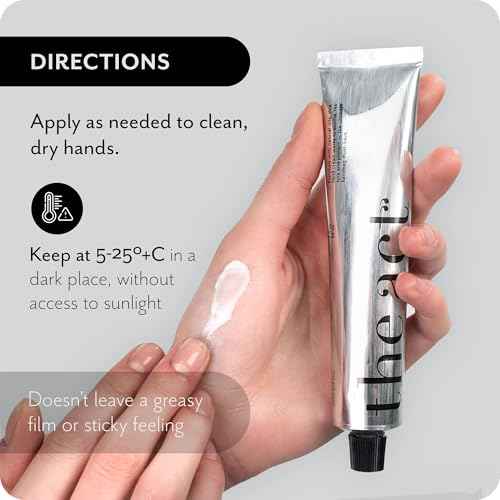 The Act Hand Cream for Women & Men, Lamellar Technology with Vitamins A & E for Deep Hydration and Anti-Aging, Moisturizing, Organic, Vegan (2 Fl Oz, Subtle Herbal)