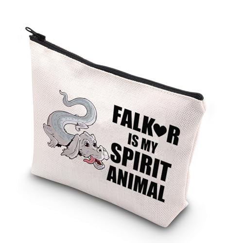 JNIAP Luck Dragon Makeup Bag Fantasy Movie Gifts Luck Dragon Zipper Bag Luck Dragon Merchandise(FALKO mb)