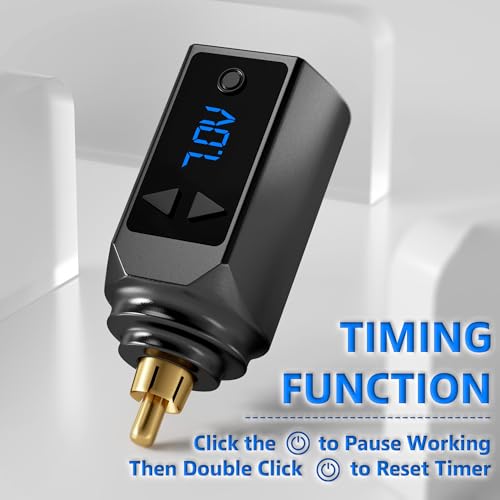 POSEIDON Tattoo Pen Kit Tattoo Gun Kit with 2Pcs Tattoo Batteries Tattoo Machine Kit with 11 Tattoo Inks 20pcs Tattoo Cartridge Needles for Beginers and Artists