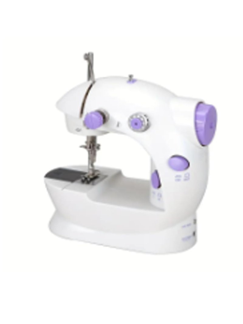 Portable Beginner Sewing Machine, 2 Speed (High And Low Speed) Adjustable, Built-in 20-Piece Fabric And 32-Piece Sewing Thread set-(UD)