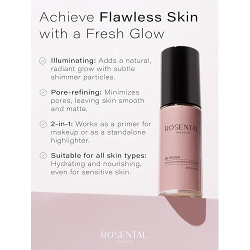 Organics BB Primer | with Niacinamide & Squalane ? Pore-Refining, Illuminating, Hydrating Primer for a Fresh Glow Look and Smooth Texture, 25 ml