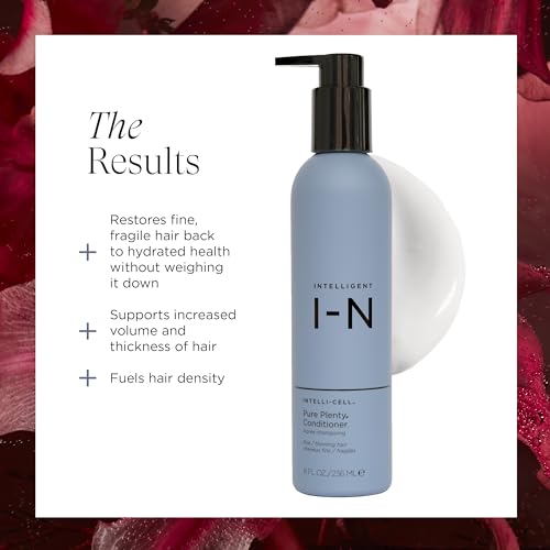 Pure Plenty Conditioner Boosts Volume and Shine for Fine, Thinning Hair, Organic Replenishing Formula, Vegan, 8.5 Oz