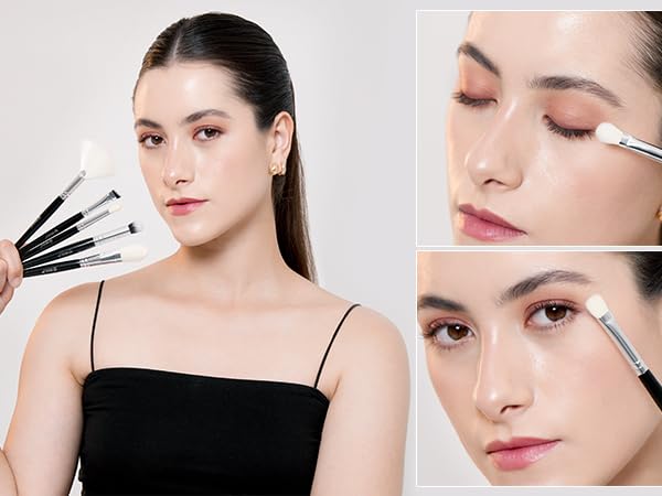 BEILI 15PCS Professional Makeup Brushes Set - Foundation, Concealer, Eyebrow, Eyeshadow & More | Versatile Beauty Tools