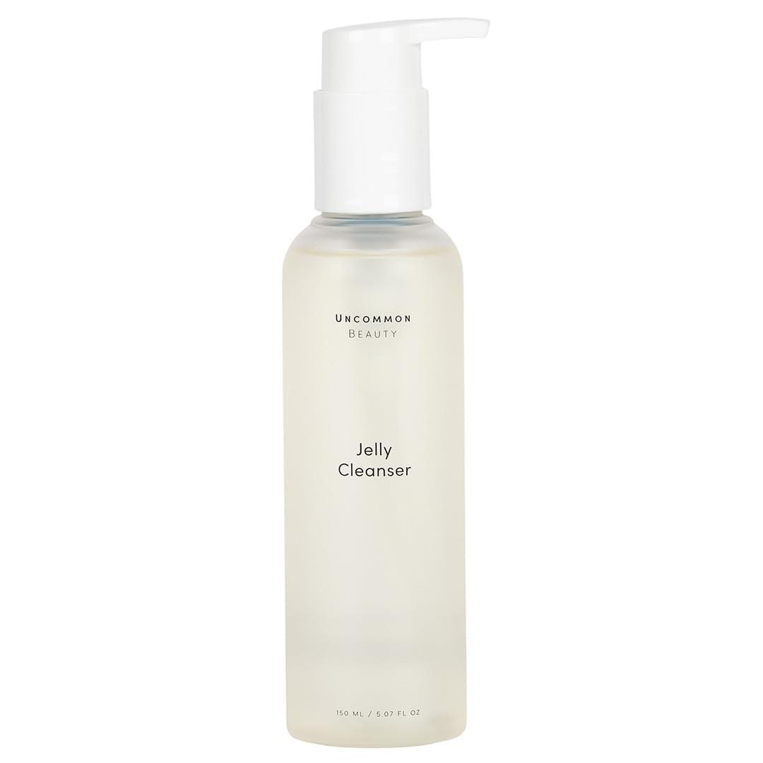 Uncommon Beauty Jelly Cleanser - Daily Gentle Face Wash and Makeup Remover with Aloe Vera Gel - All Skin Types, Vegan, Cruelty Free, Synthetic Fragrance Free, 5.07 FL OZ