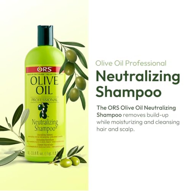 ORS Olive Oil Professional Neutralizing Shampoo 33.8 Ounces (Pack of 2)