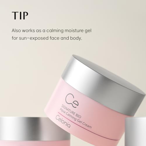 Celonia Signature Bio Aqua Calming Gel Cream, Korean Anti-Aging Skincare, Premium Bio Stem cell Skin Care, Cooling Calming Soothing And Deep Hydrating Cream For Face 50ml