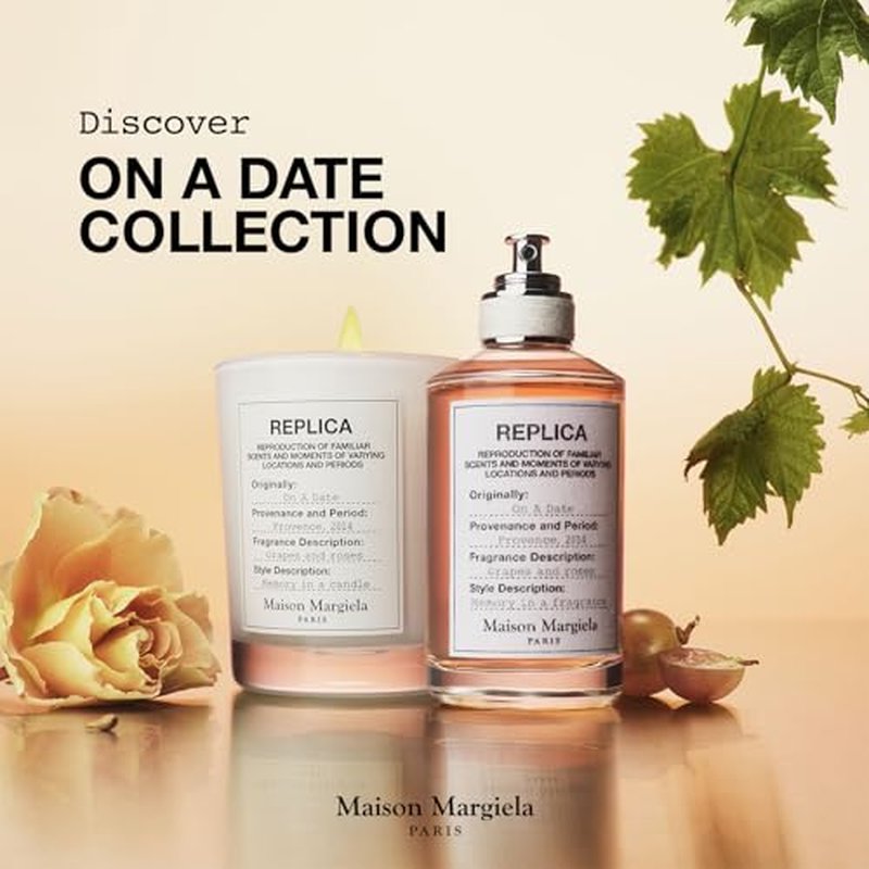 Maison Margiela - Replica - On a Date Eau de Toilette - Floral Fragrance - With Patchouli, Rose, & Black Current Accords