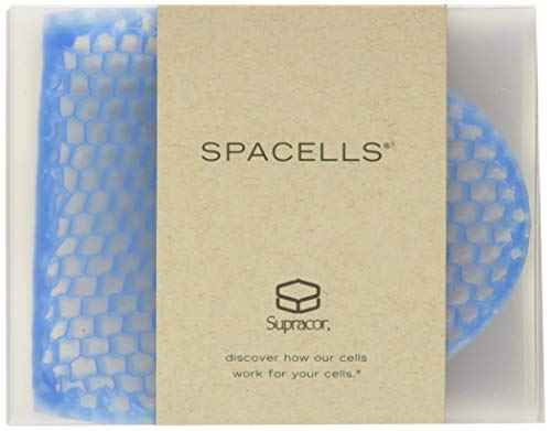 Supracor SpaCell Facial Sponge - Face Scrubber, Honeycomb Face Exfoliator for Smoother, Softer, and Younger Looking Skin, Blue, One Pack