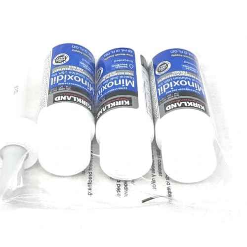 Minoxidil-5% Extra Strength Hair Regrowth for Men, 3 Count, 2 Ounce Bottles