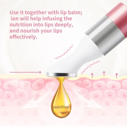 Electric Lip Plumper Lip Massager Tool Electric Lip Pen Device Lip Wrinkle Remover Natural Lip Plumper Tool Lip Filler Lip Suction Lip Enhancer Machine Lip Enhancer Lip Balm Infusor (White)