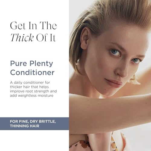 Pure Plenty Conditioner Boosts Volume and Shine for Fine, Thinning Hair, Organic Replenishing Formula, Vegan, 8.5 Oz